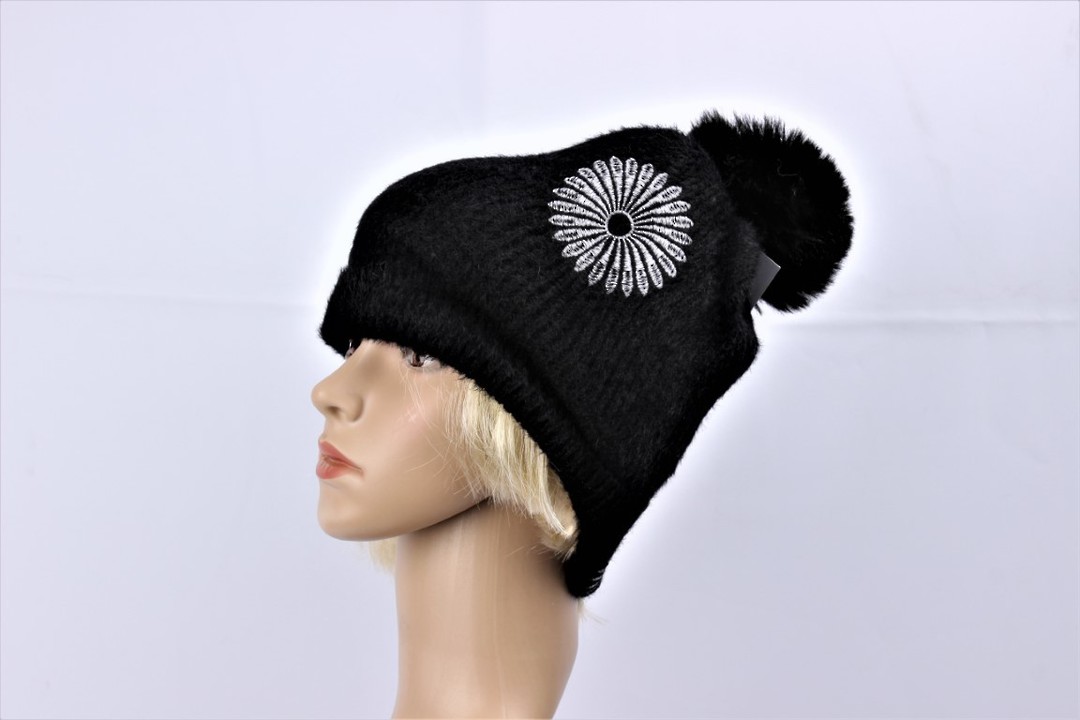 Head Start embroidered cashmere  lined hat black STYLE : HS4840 BLK image 0